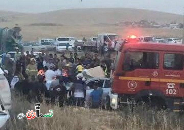النقب: مصرع رجل وابنه (40 و15 عامًا) وإصابة آخرين في حادث طرق قرب نباطيم